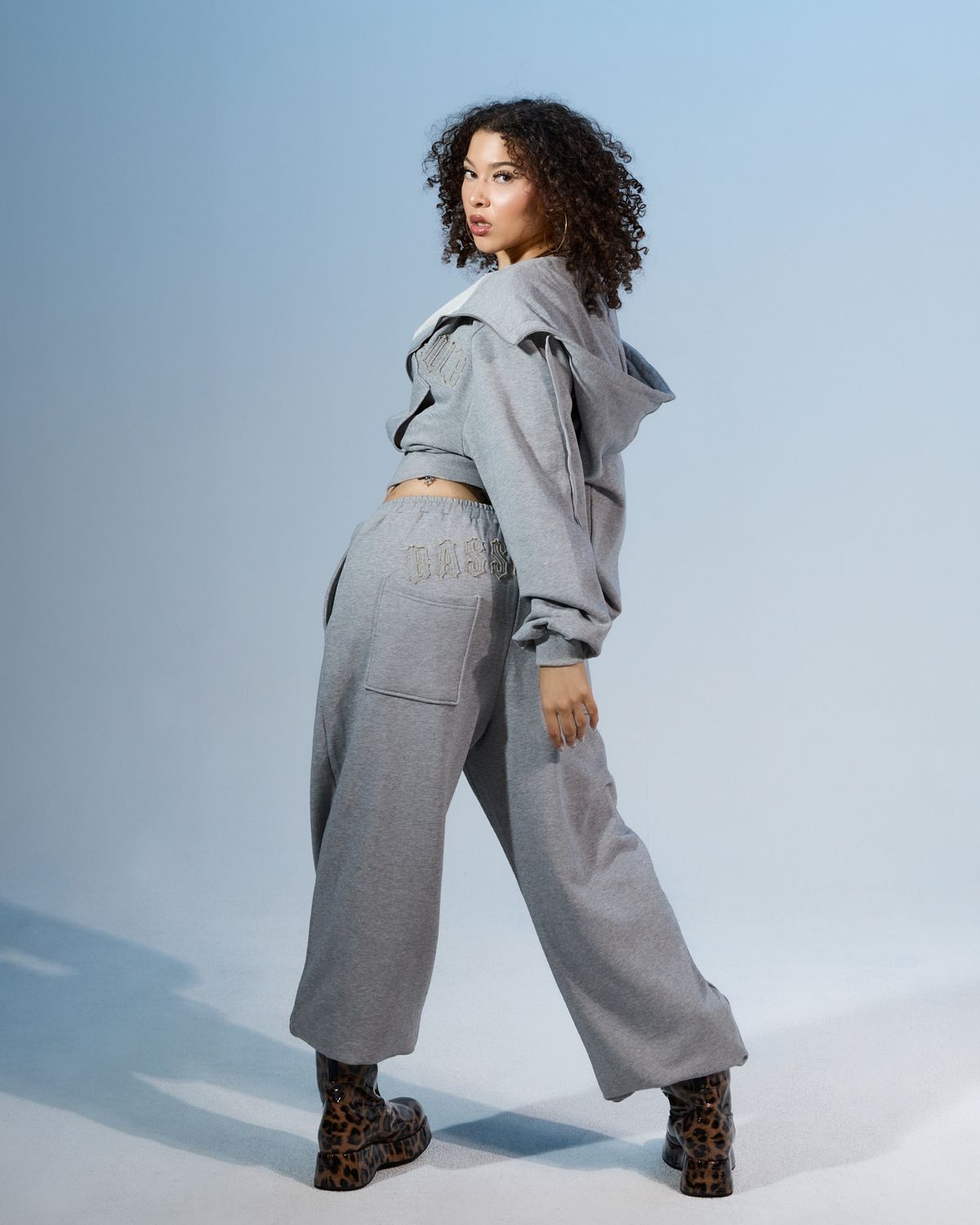 쿨시스(COOLSIS) CS BASSC WIDE JOGGER PANTS-076 (GRAY)