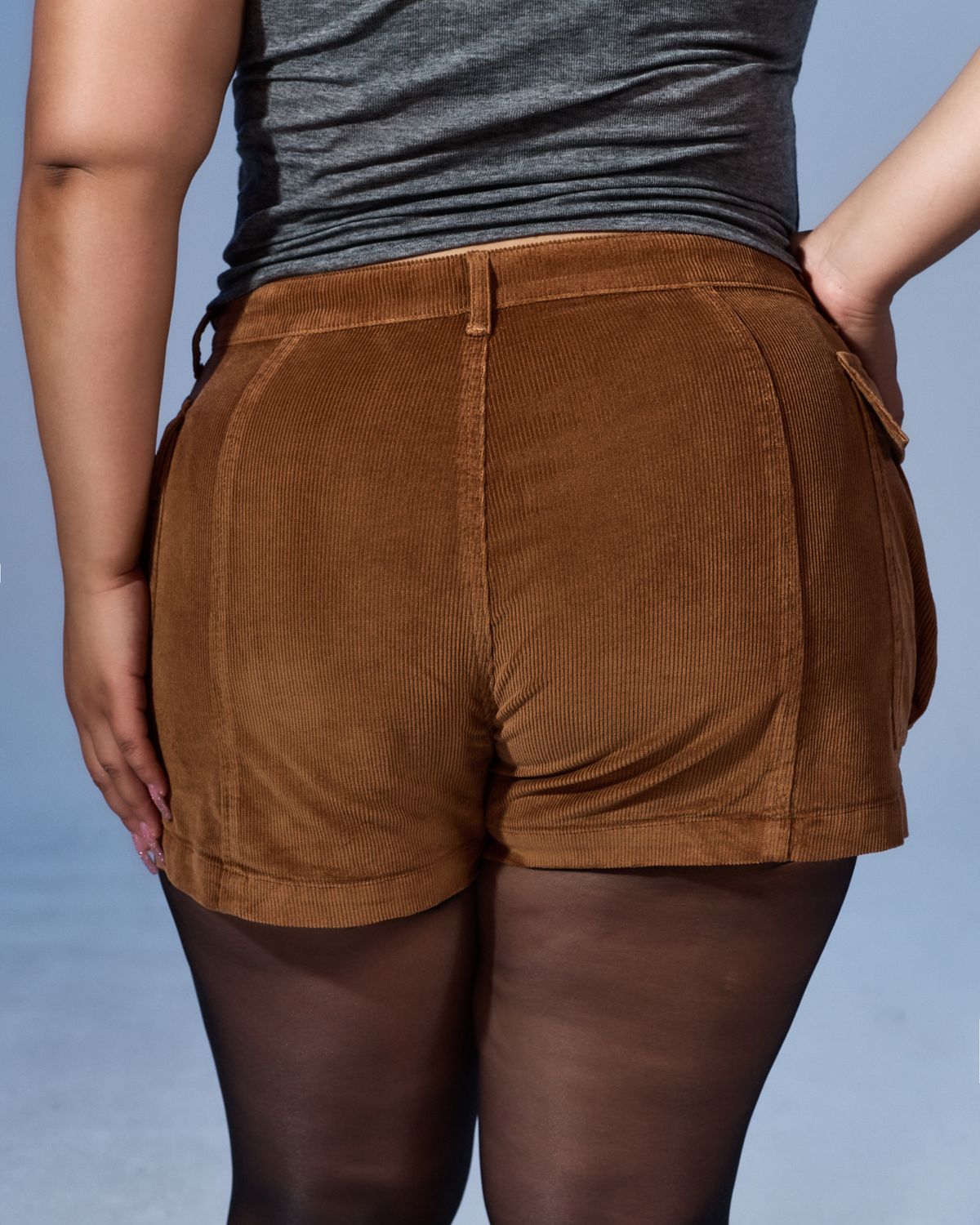쿨시스(COOLSIS) CS CORDUROY CARGO SHORTS-077 (BROWN)