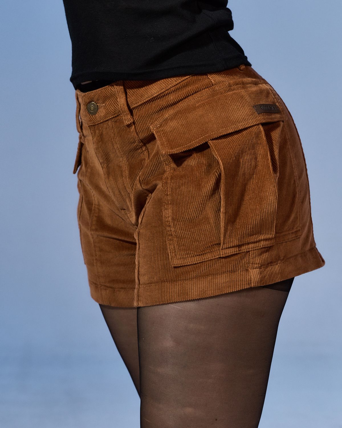 쿨시스(COOLSIS) CS CORDUROY CARGO SHORTS-077 (BROWN)
