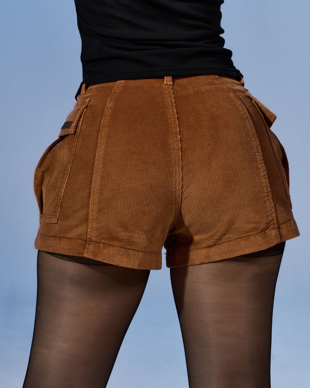 쿨시스(COOLSIS) CS CORDUROY CARGO SHORTS-077 (BROWN)