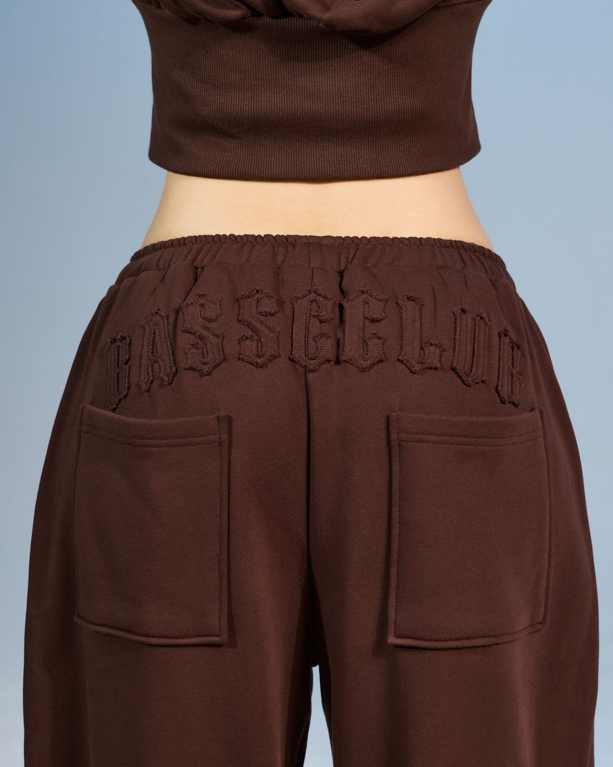 쿨시스(COOLSIS) CS BASSC WIDE JOGGER PANTS-076 (BROWN)