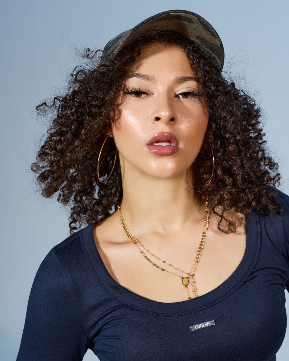 쿨시스(COOLSIS) CS +7℃ HEAT U-NECK TOP-076 (NAVY)