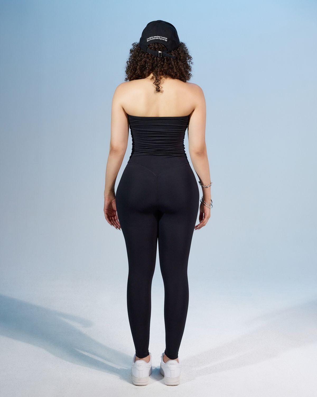 쿨시스(COOLSIS) CS CURVE SKINNY LEGGINGS (BLACK)