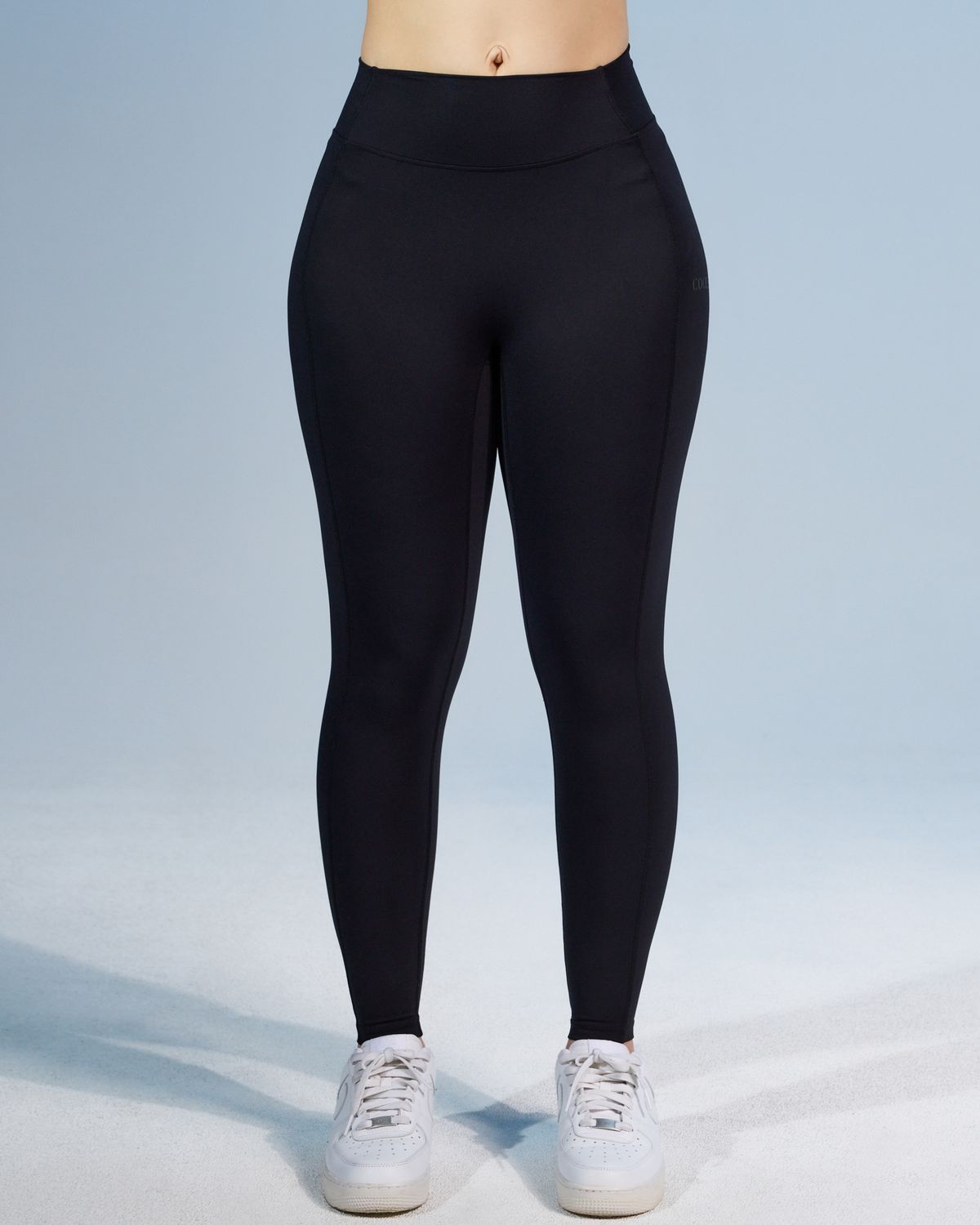 쿨시스(COOLSIS) CS CURVE SKINNY LEGGINGS (BLACK)