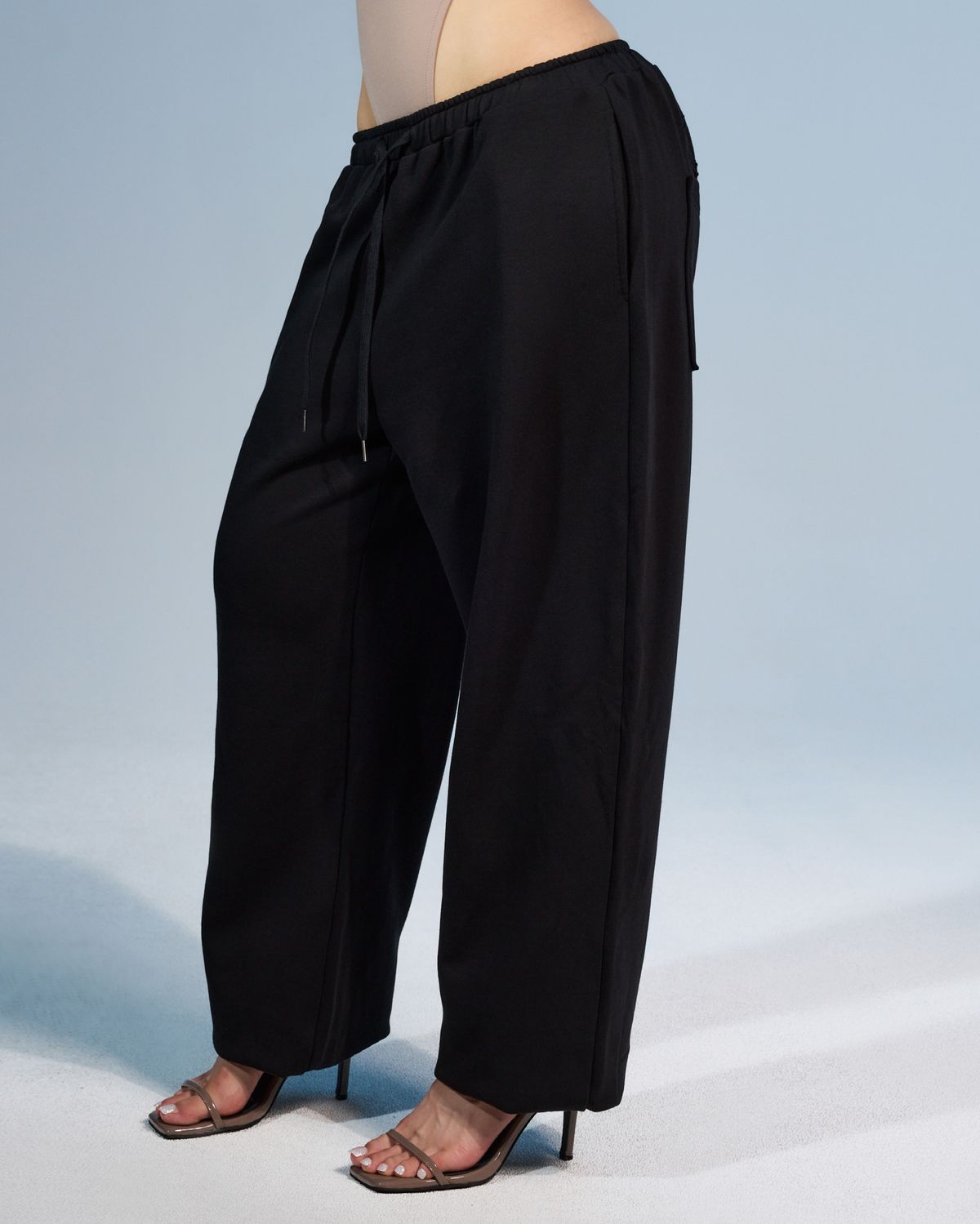 쿨시스(COOLSIS) CS BASSC WIDE JOGGER PANTS-076 (BLACK)