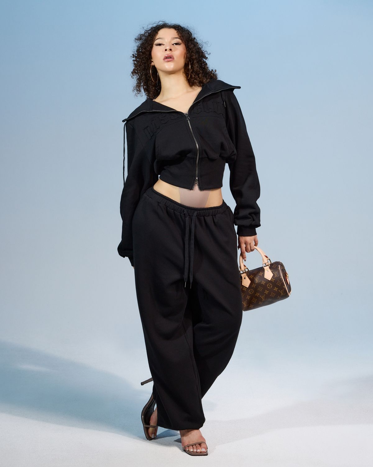 쿨시스(COOLSIS) CS BASSC WIDE JOGGER PANTS-076 (BLACK)