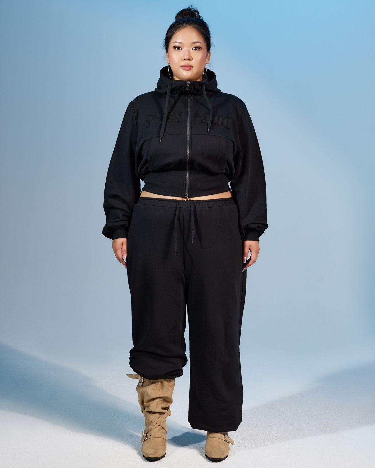쿨시스(COOLSIS) CS BASSC WIDE JOGGER PANTS-076 (BLACK)