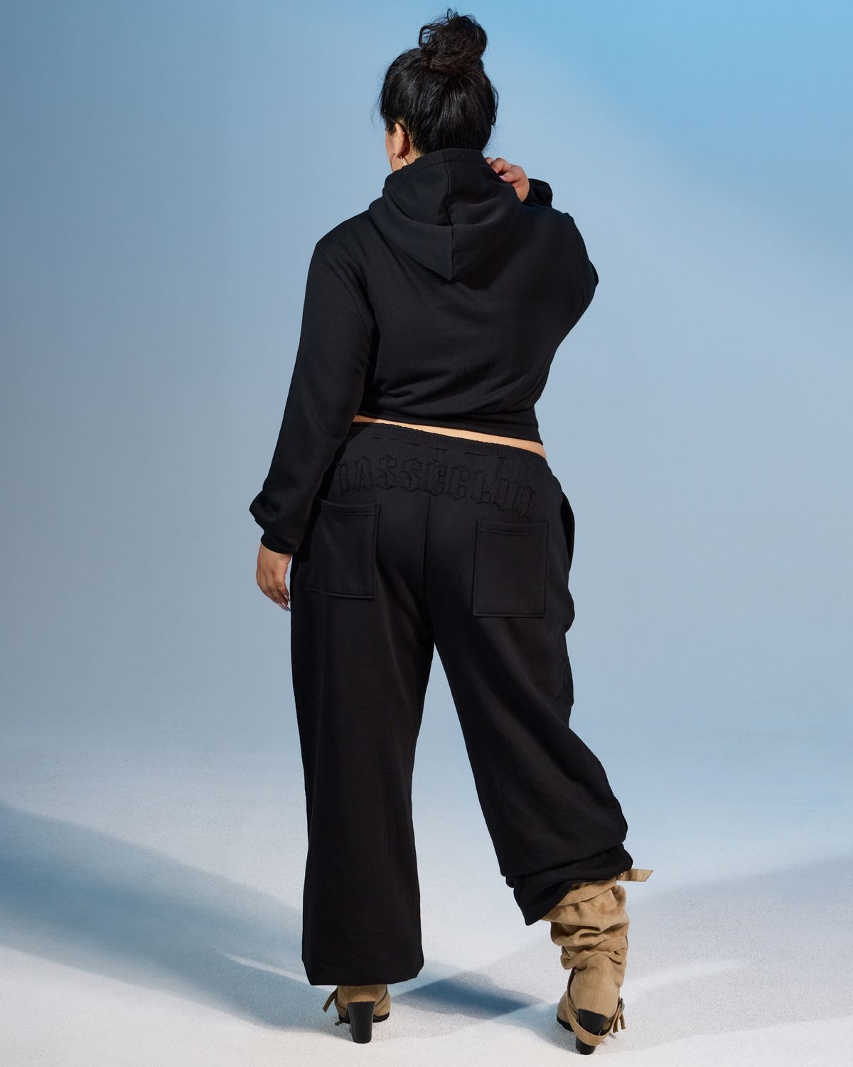 쿨시스(COOLSIS) CS BASSC WIDE JOGGER PANTS-076 (BLACK)
