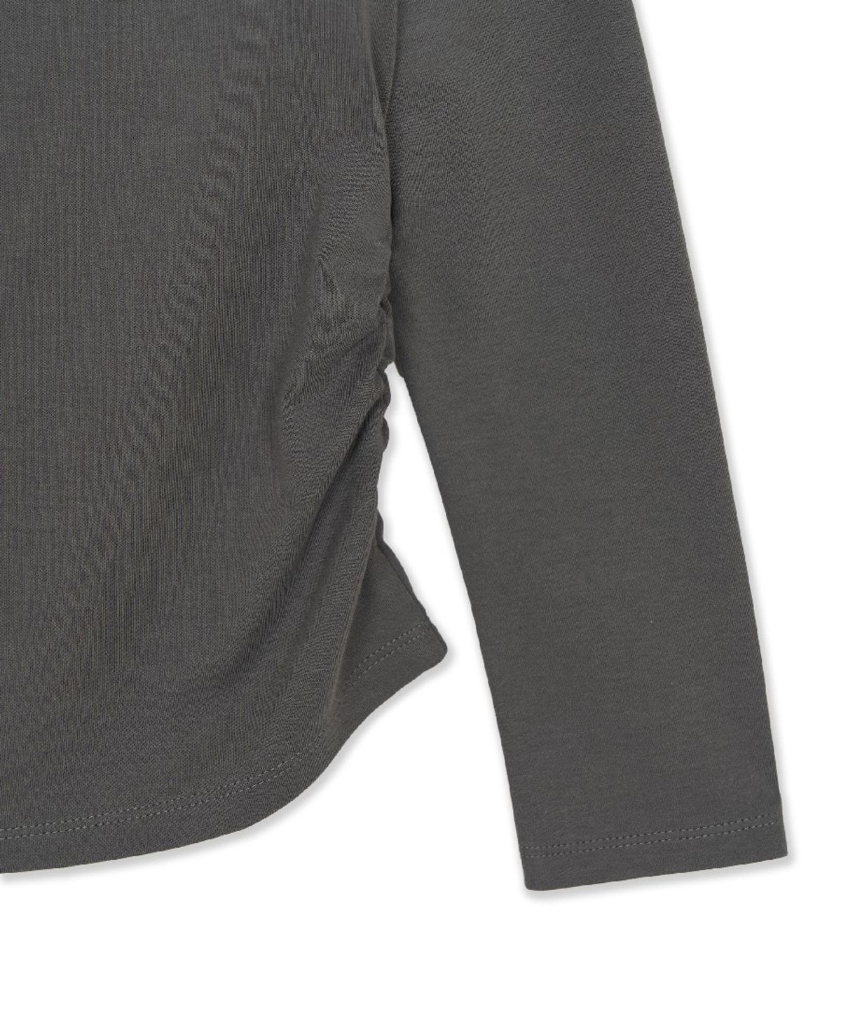엠엘비 키즈(MLB KIDS) 스포티브 걸즈 트임 티셔츠 NY (Charcoal Grey)