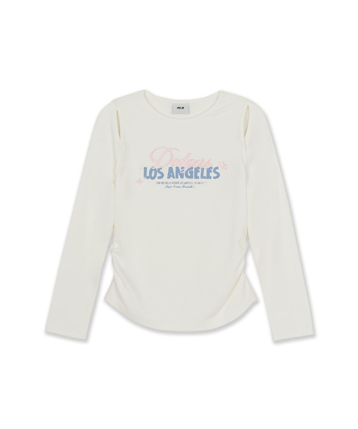 엠엘비 키즈(MLB KIDS) 스포티브 걸즈 트임 티셔츠 LA (White)