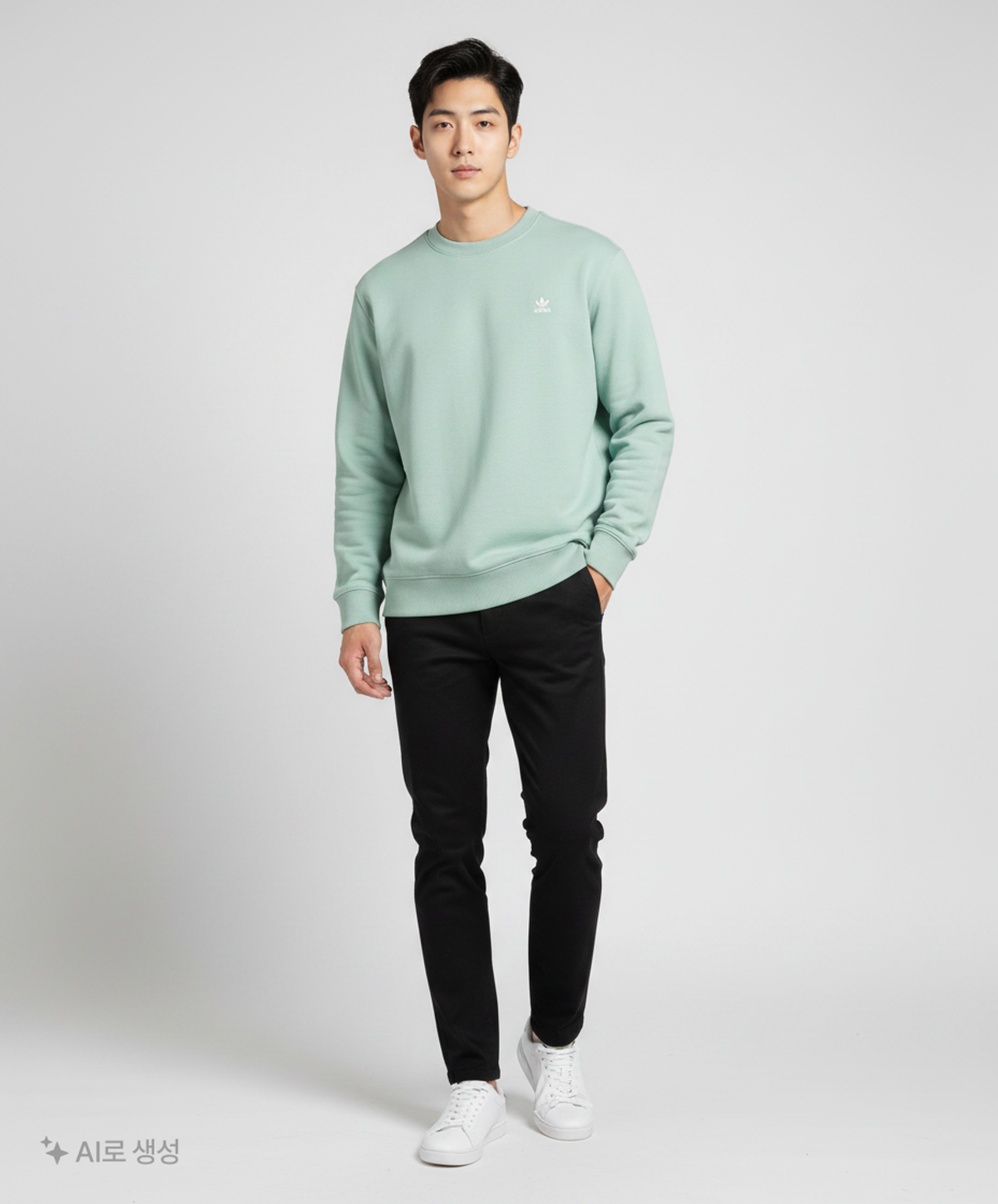 아디다스(ADIDAS) 프리미엄 크루 - 그린 / GN3372 XS