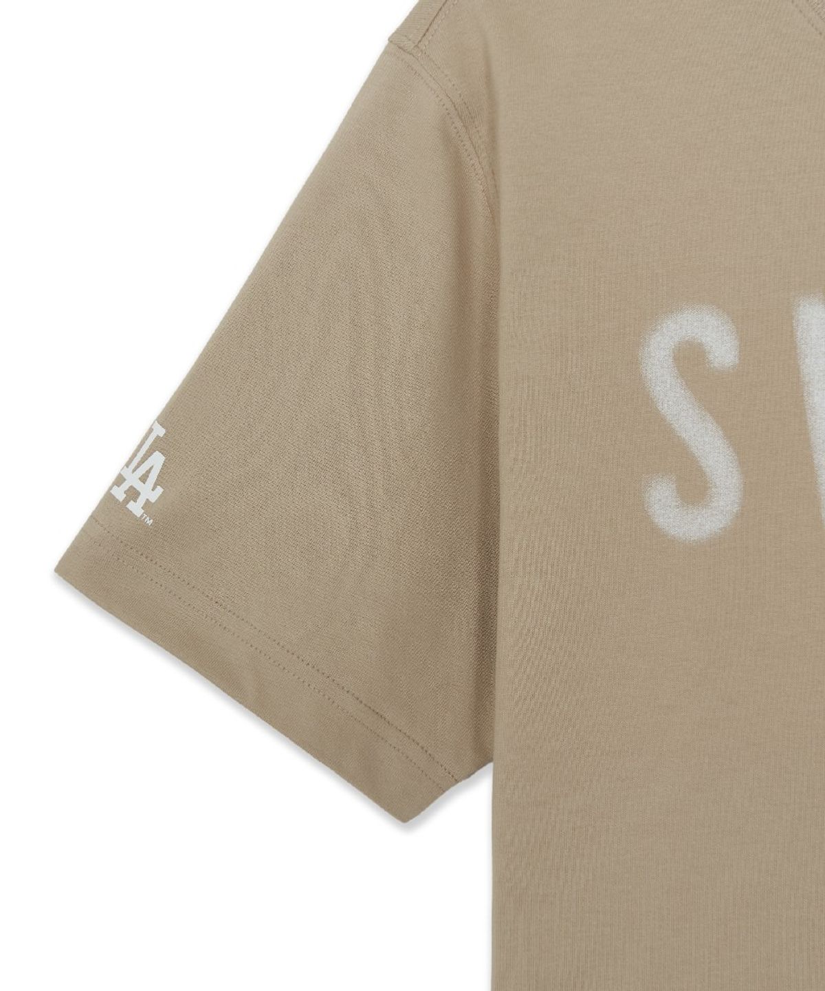 엠엘비(MLB) MLB X KIOF SWEAT 세미 오버핏 반팔 티셔츠 LA (Beige)