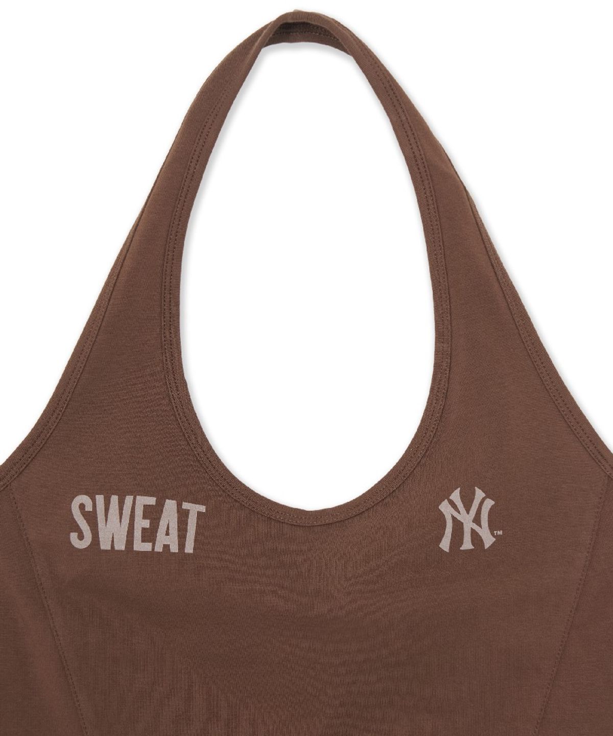엠엘비(MLB) MLB X KIOF SWEAT 여성 홀터넥 나시 티셔츠 NY (Neon Brown)