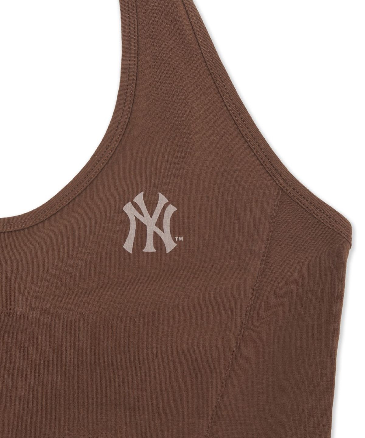 엠엘비(MLB) MLB X KIOF SWEAT 여성 홀터넥 나시 티셔츠 NY (Neon Brown)