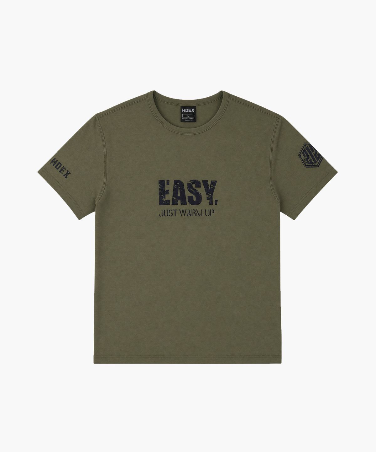 에이치덱스(HDEX) EJWU 머슬핏 숏 슬리브 (Khaki)