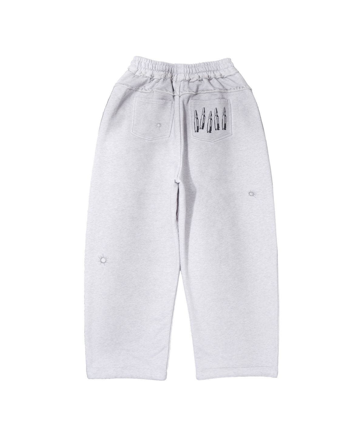 팬시클럽(FANCY CLUB) 로스트 타깃 스웻팬츠 (WHITE MELANGE) F26ZD461