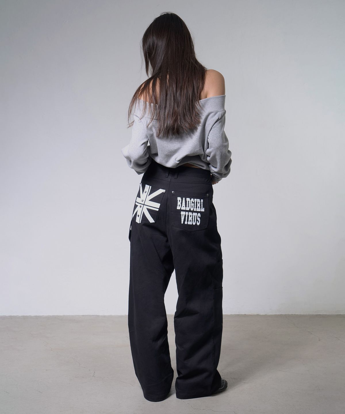 팬시클럽(FANCY CLUB) 배드걸 카고 팬츠 (BLACK) F26ZD474