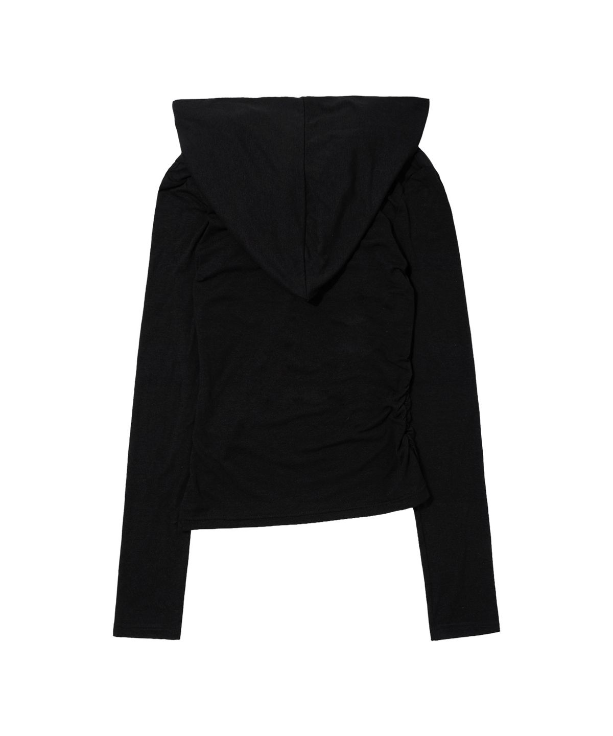 팬시클럽(FANCY CLUB) 드레이프 후디 롱슬리브 (BLACK) F26ZB521