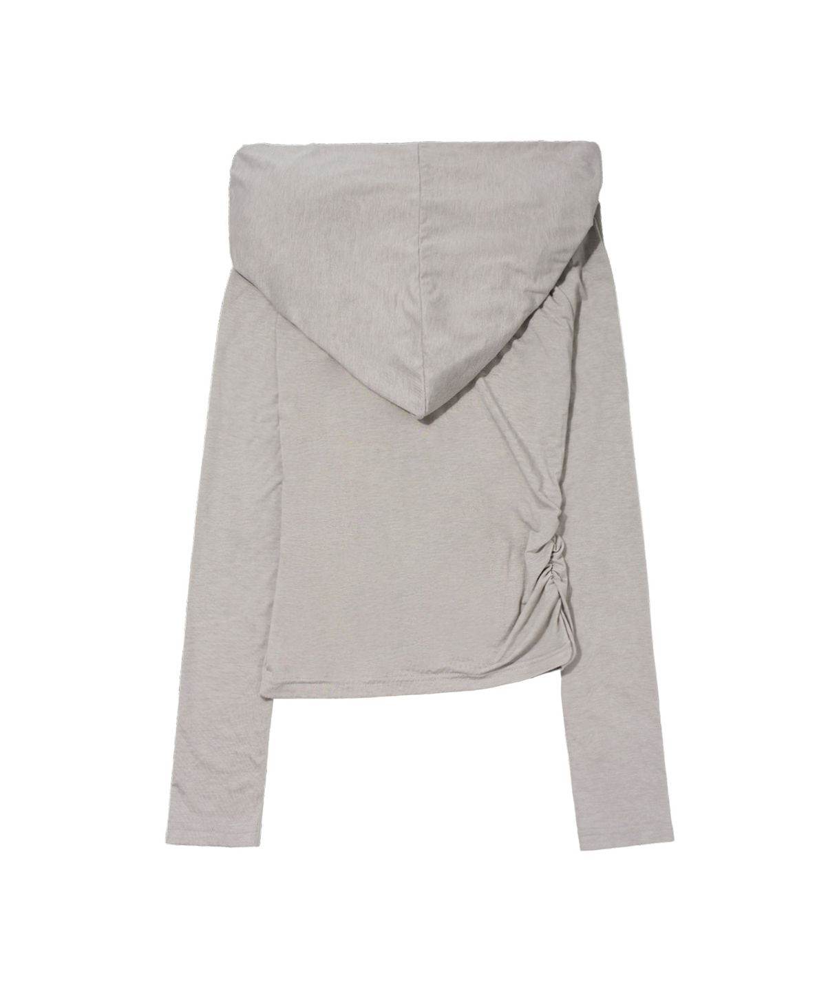 팬시클럽(FANCY CLUB) 드레이프 후디 롱슬리브 (LIGHT GRAY) F26ZB521