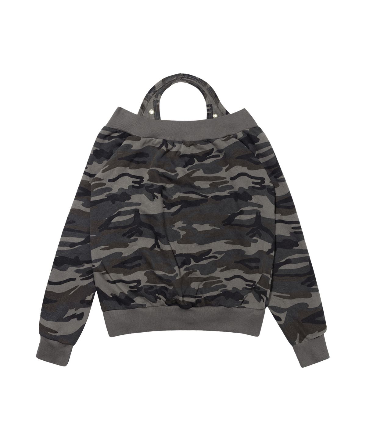 팬시클럽(FANCY CLUB) 아일렛 홀터 스웻 오프숄더 (CAMO) F26ZB534