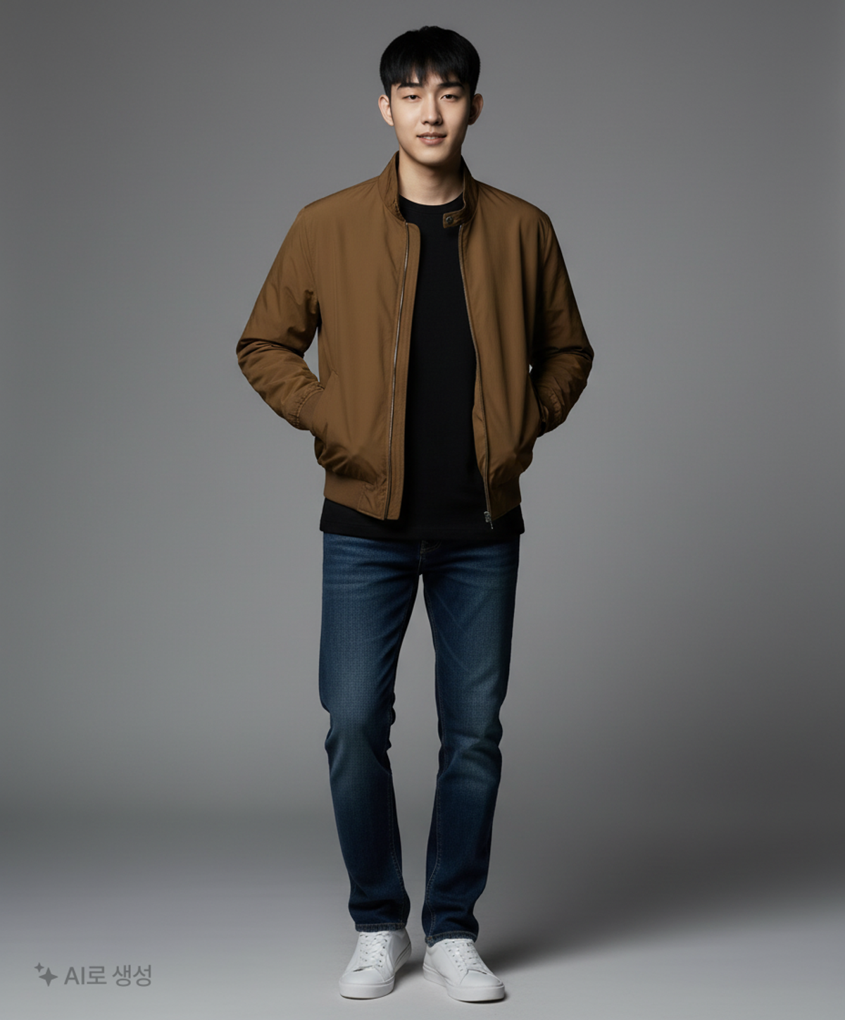키뮤어(KIIMUIR) 헤링턴 윈드브레이커_브라운 M