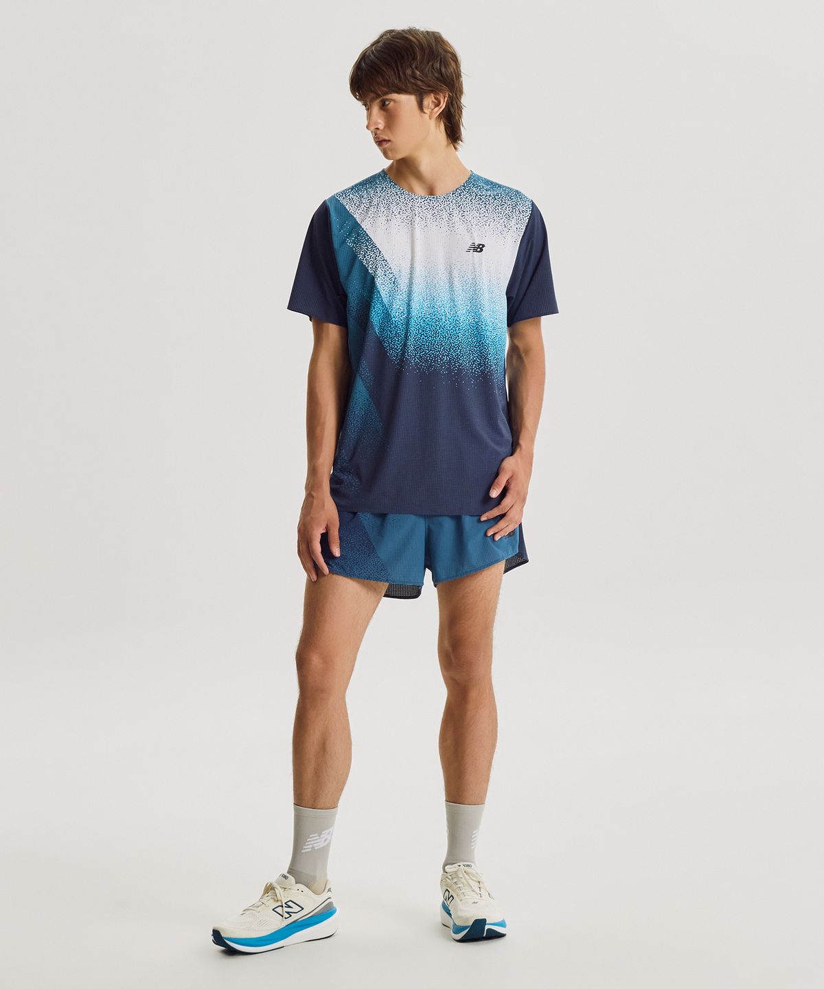 뉴발란스(NEW BALANCE) NBNEG36311 / MEN RC Ultra Light 반팔티 (L/BLUE)