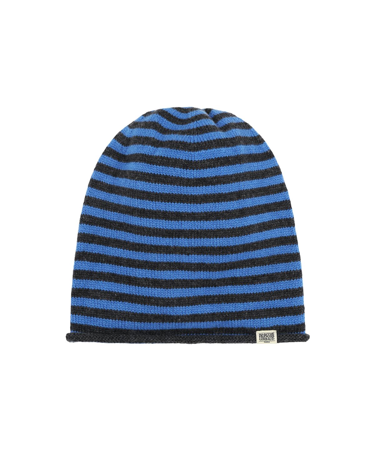 마리떼 프랑소와 저버(MARITHÉ + FRANҪOIS GIRBAUD) MICRO CLASSIC LOGO STRIPE BEANIE blue