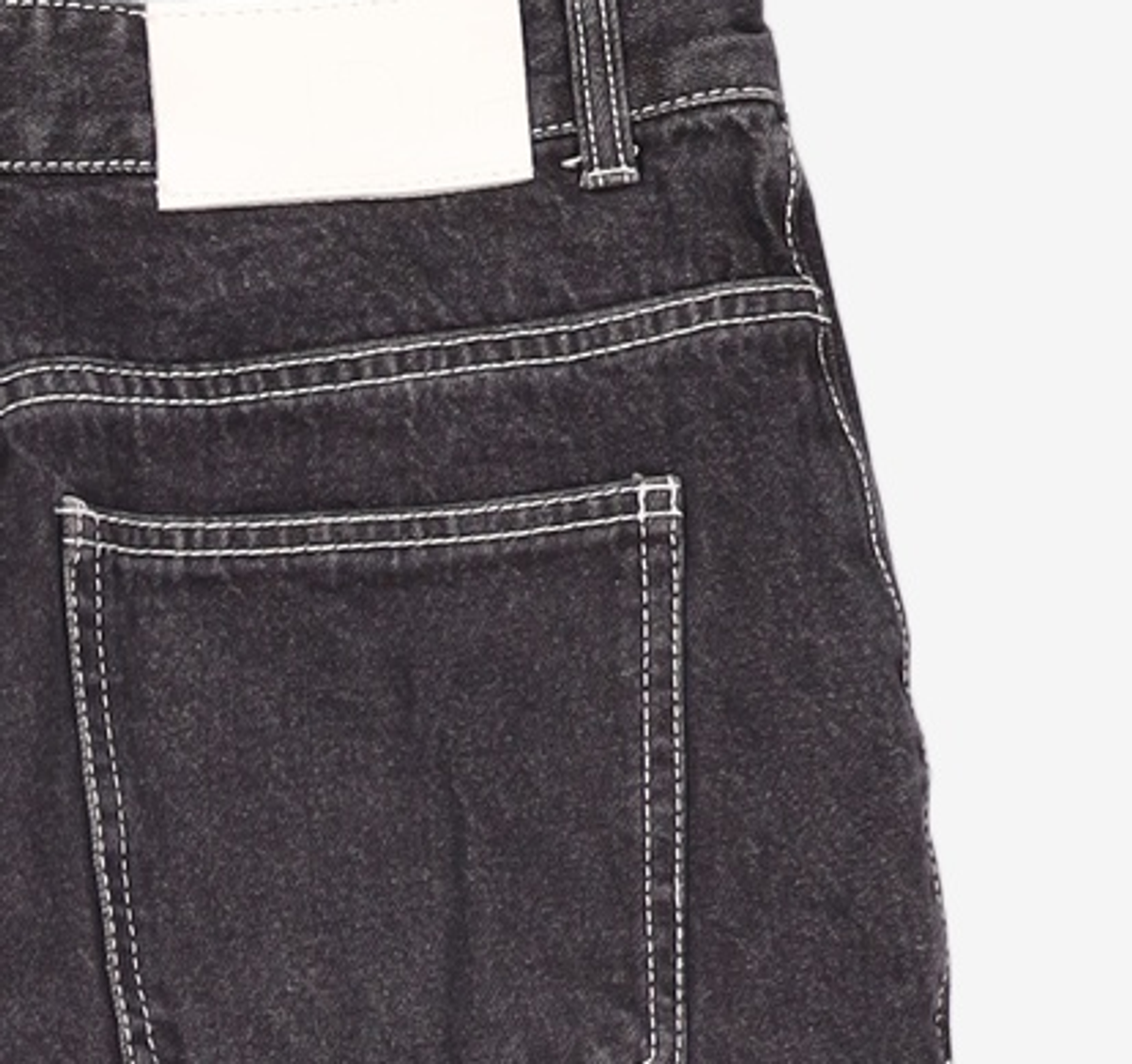 데케트(DECET) [AMC 데님]Dawn 2Pleats Wide Jeans DCPT007AshBlack 30