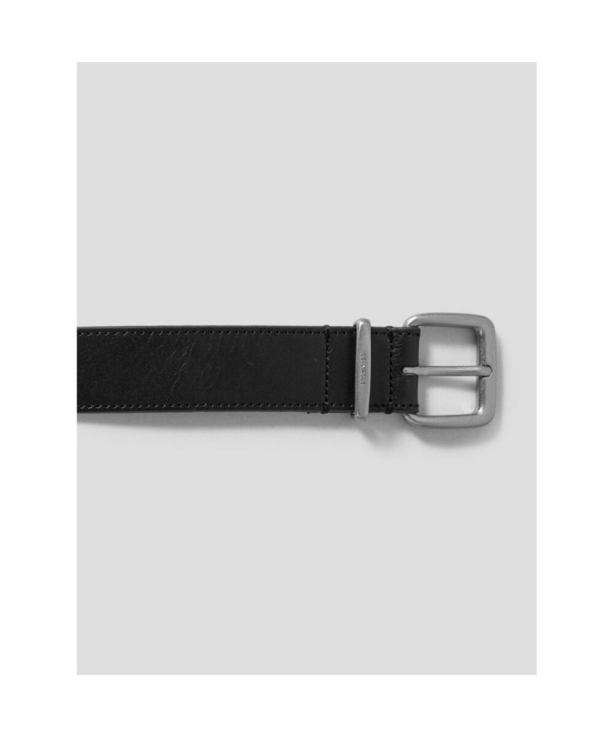 빈폴 액세서리(BEANPOLE ACCESSORY) 여성 커브드 캐주얼 버클 벨트 - 블랙
