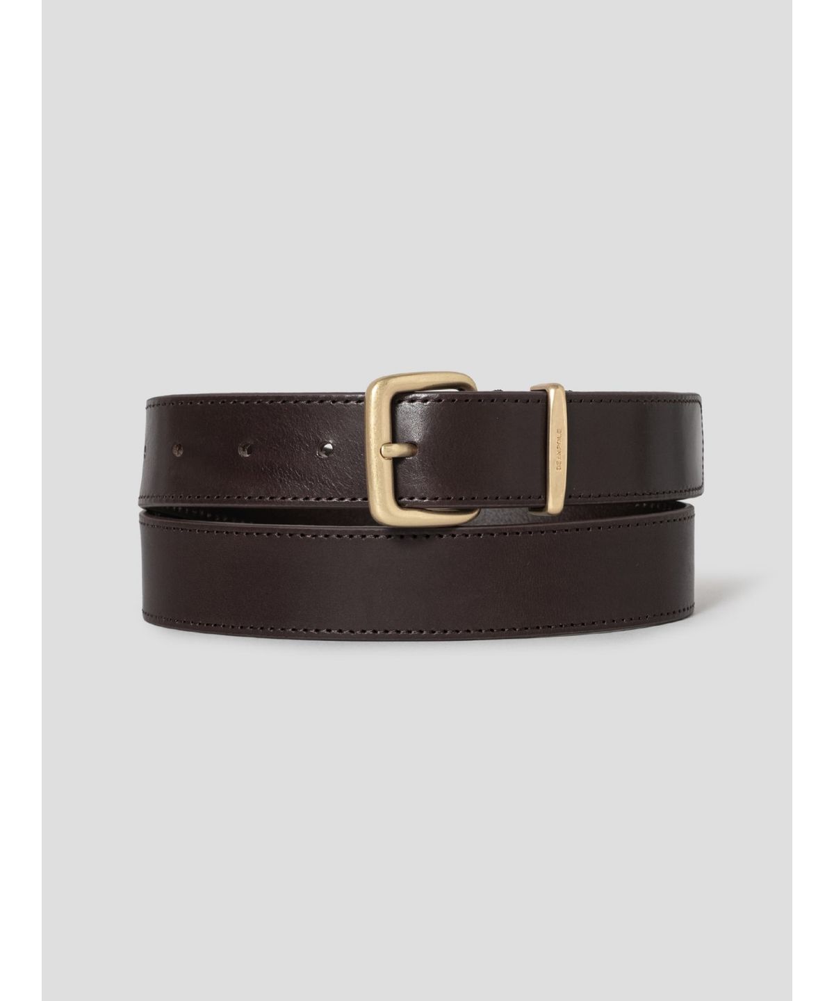 빈폴 액세서리(BEANPOLE ACCESSORY) 여성 커브드 캐주얼 버클 벨트 - 브라운