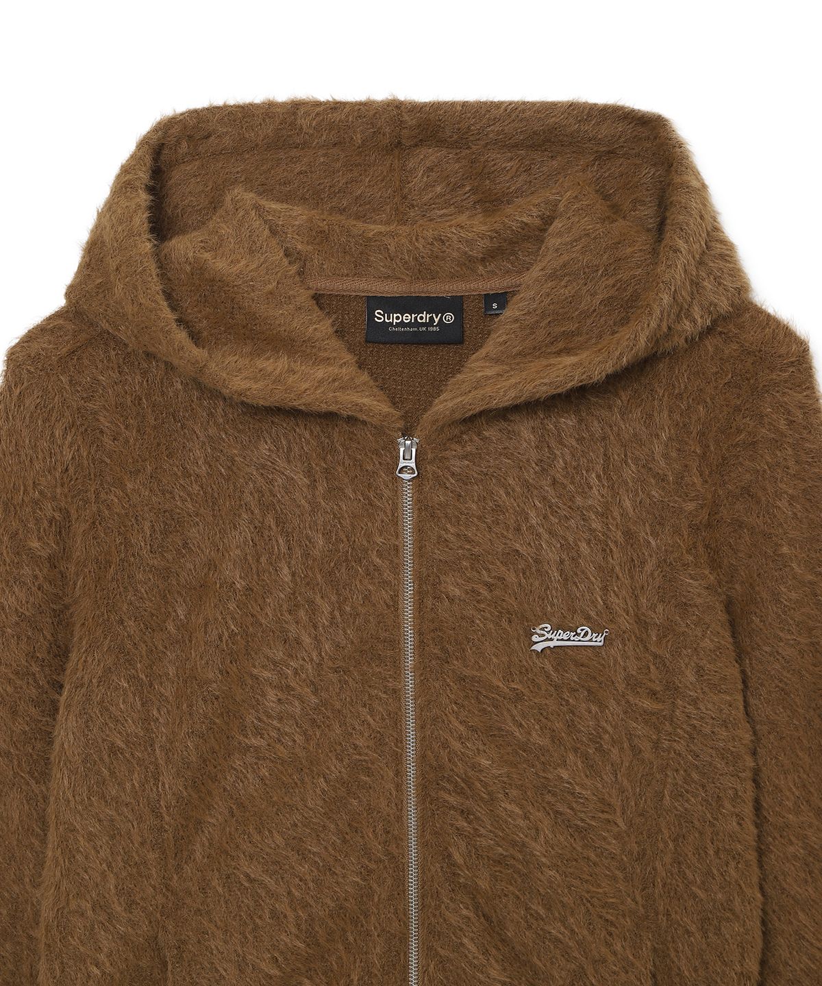 슈퍼드라이(SUPERDRY) 우먼스 퍼 텍스처드 집업 코코아 SDFJWFQ11CCA