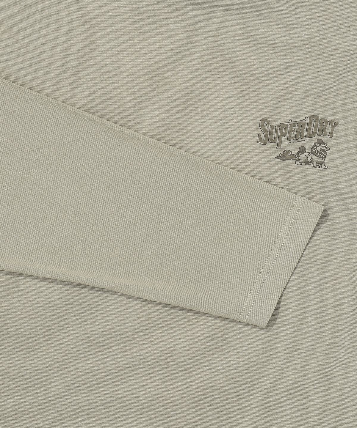 슈퍼드라이(SUPERDRY) 다잉 해치 롱티 다크 베이지 SDUILDQ07DBE