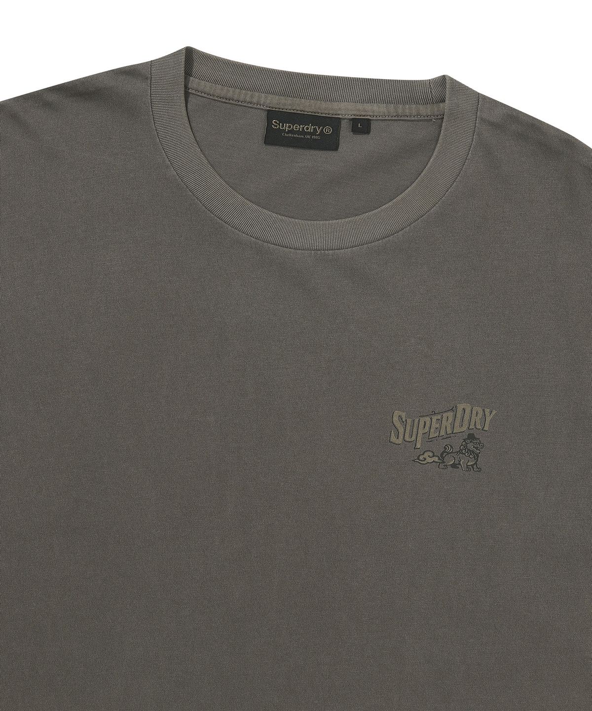 슈퍼드라이(SUPERDRY) 다잉 해치 롱티 다크 카키 SDUILDQ07DKH