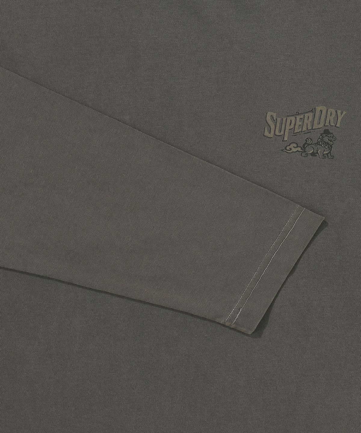슈퍼드라이(SUPERDRY) 다잉 해치 롱티 다크 카키 SDUILDQ07DKH