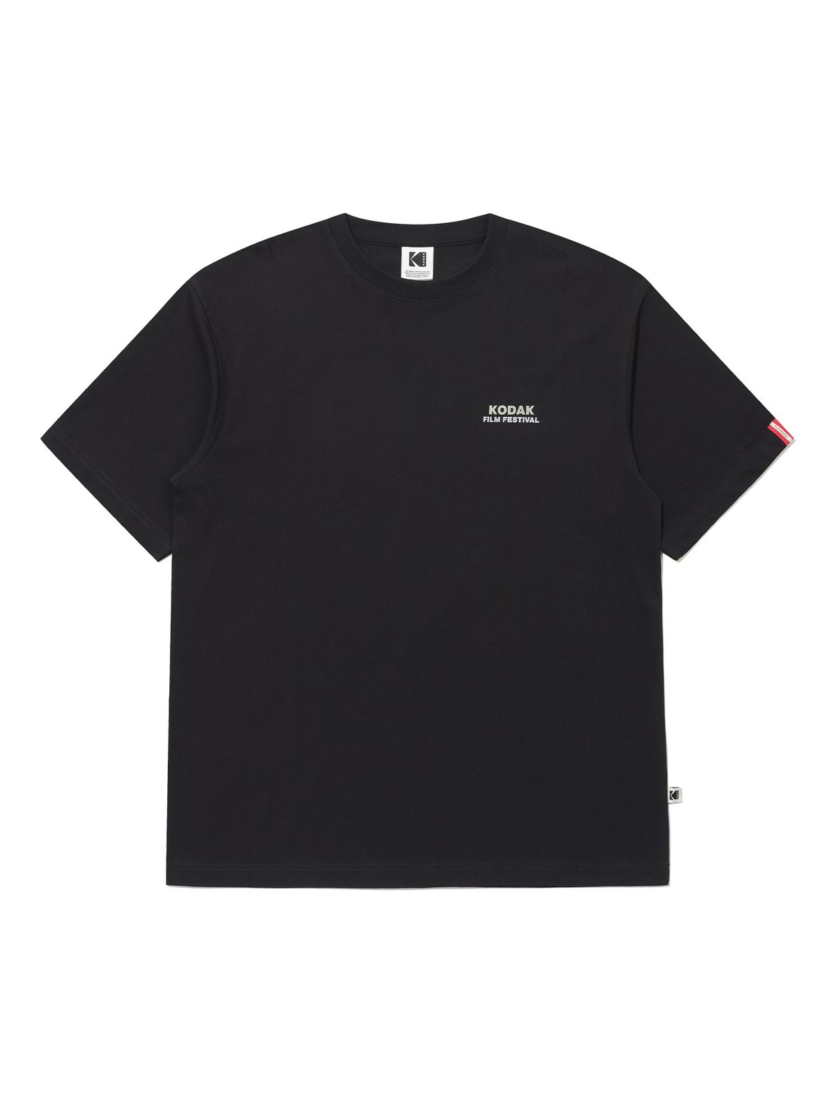 코닥(KODAK) 필름 페스티벌 파노라마 반팔 티셔츠 BLACK