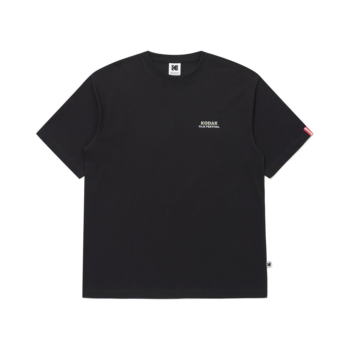 코닥(KODAK) 필름 페스티벌 파노라마 반팔 티셔츠 BLACK