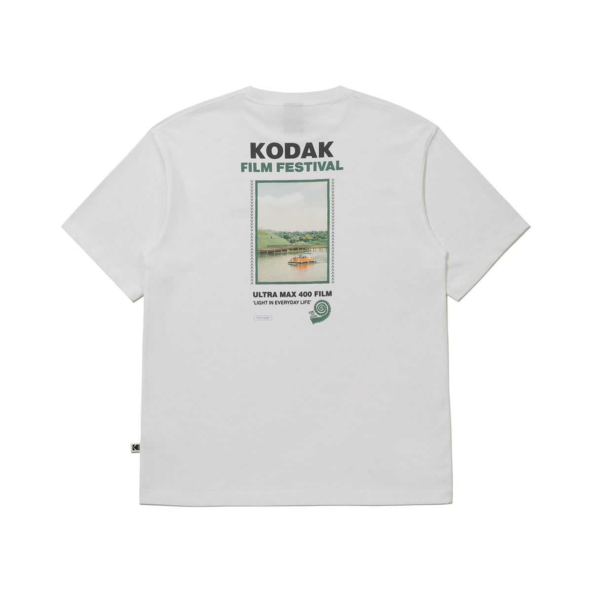 코닥(KODAK) 필름 페스티벌 파노라마 반팔 티셔츠 WHITE