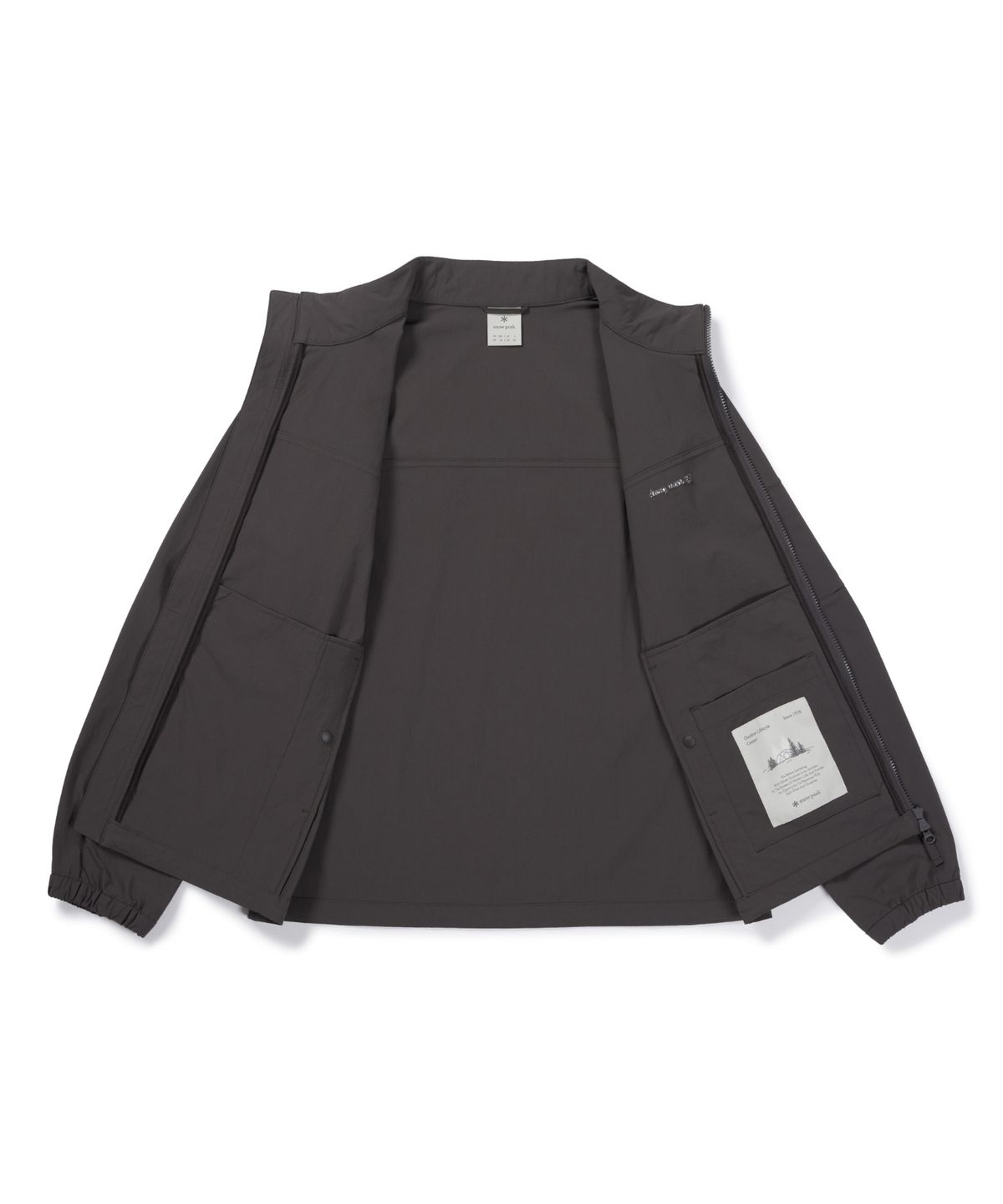 스노우피크 어패럴(SNOWPEAK APPAREL) 루트 스탠드넥 바람막이 (S26FMRWB68) Chocolate Khaki