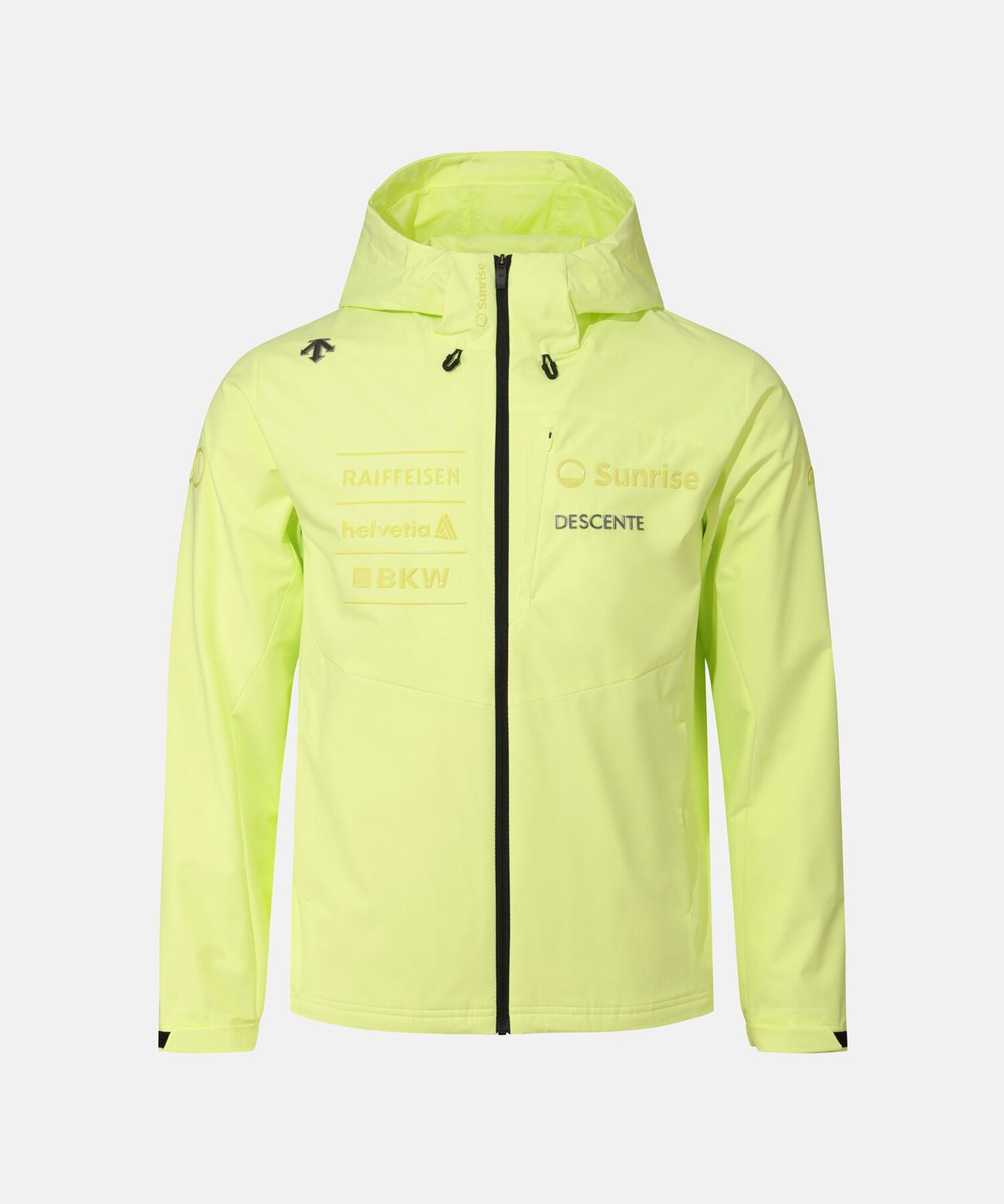 데상트(DESCENTE) 스위스 스키 우븐 2LAYER 바람막이 자켓 라임 SR423SJKO1