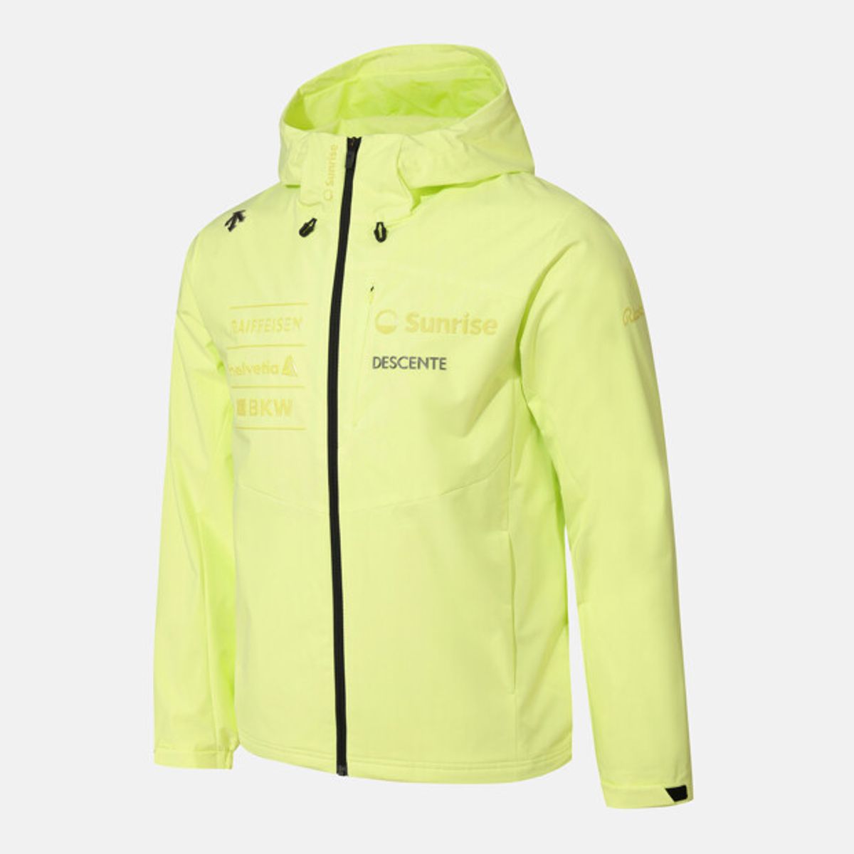 데상트(DESCENTE) 스위스 스키 우븐 2LAYER 바람막이 자켓 라임 SR423SJKO1