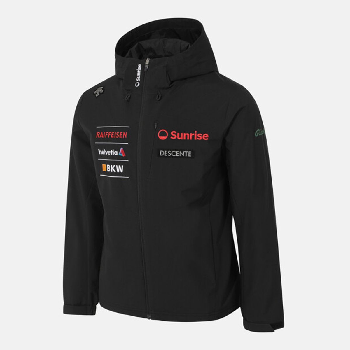 데상트(DESCENTE) 스위스 스키 우븐 2LAYER 바람막이 자켓 블랙 SR423SJKO1