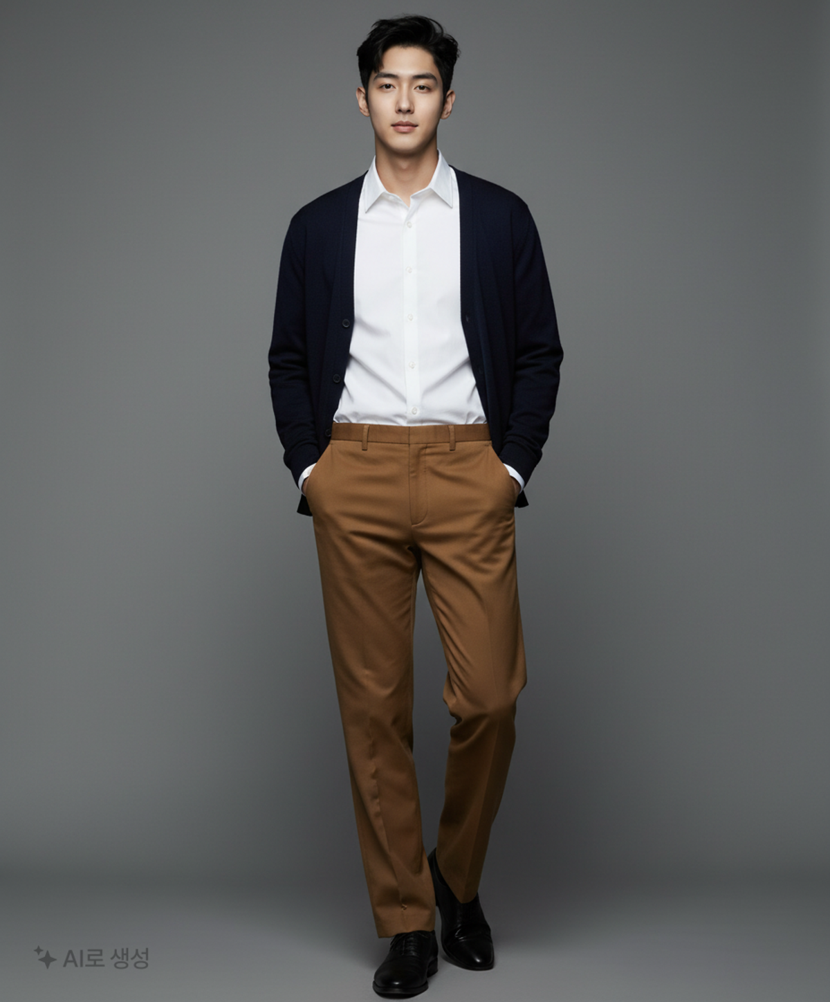 더니트컴퍼니(THEKNITCOMPANY) 세미와이드핏 하프밴딩 슬랙스 4color 48