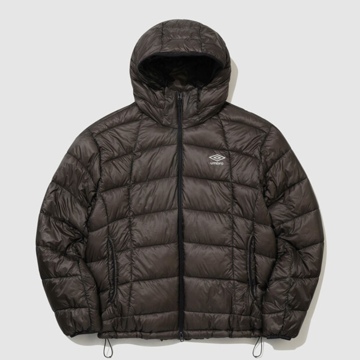 엄브로(UMBRO) 엑스레이 후드 경량 패딩 자켓 블랙 UR421CPJO1