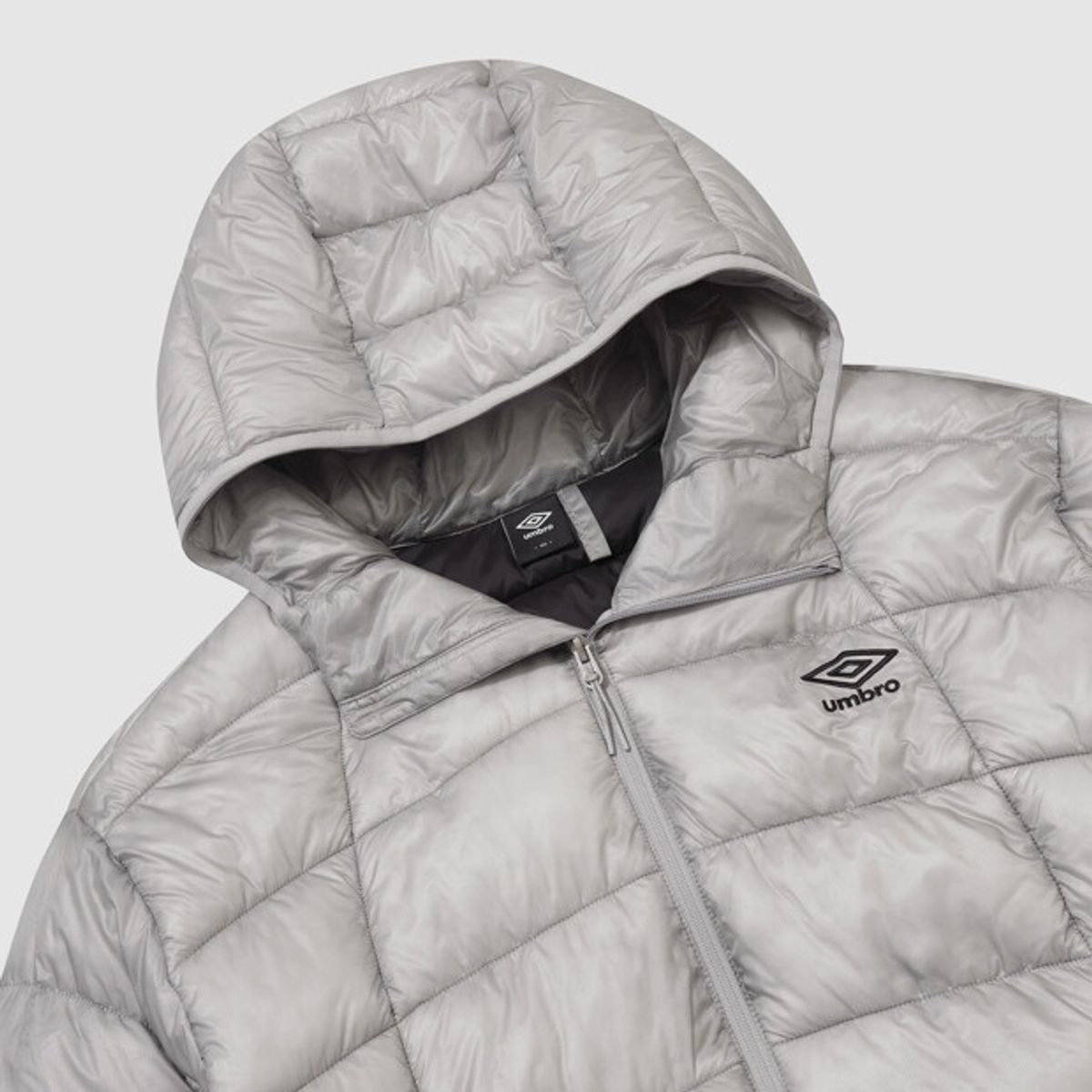 엄브로(UMBRO) 엑스레이 후드 경량 패딩 자켓 라이트 그레이 UR421CPJO1