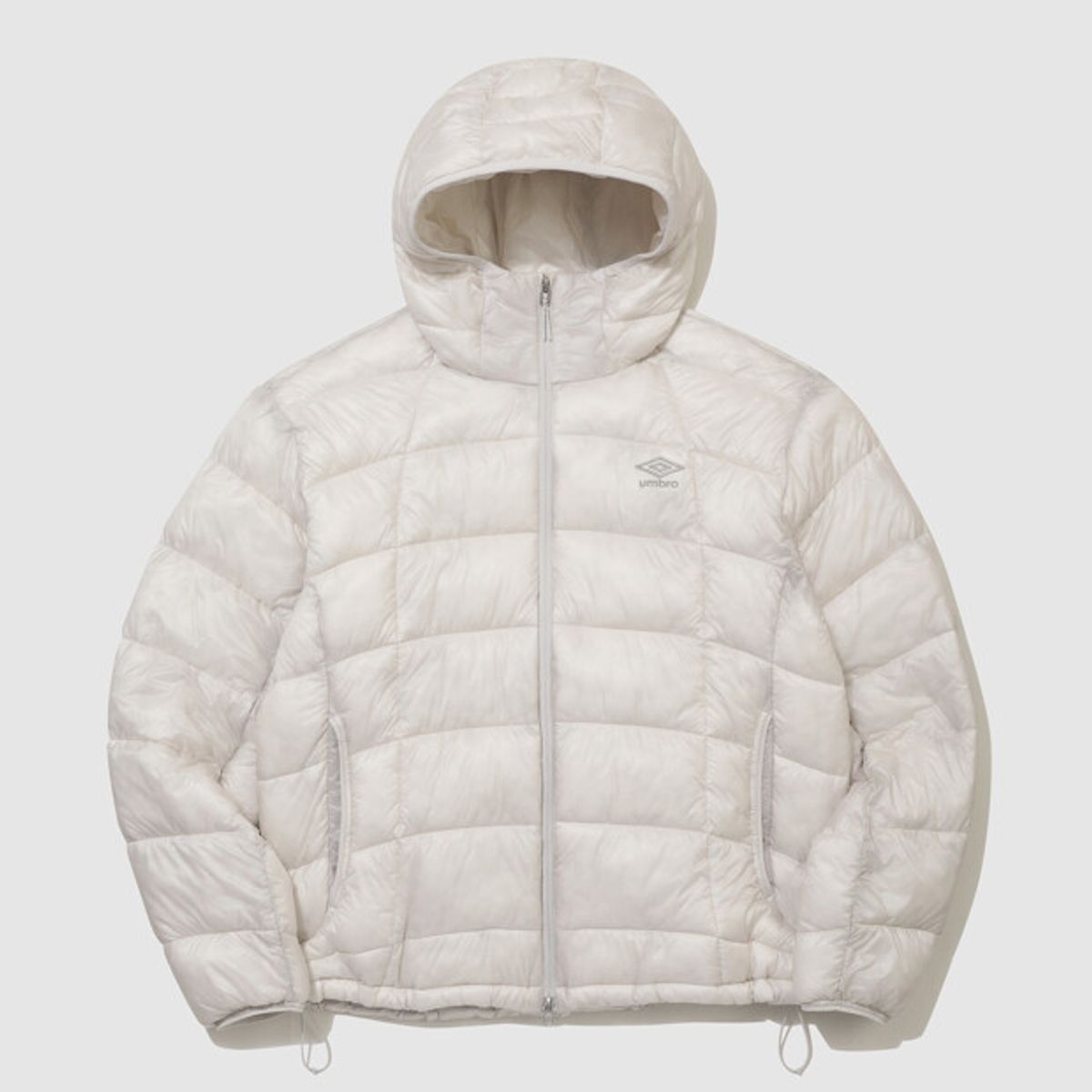 엄브로(UMBRO) 엑스레이 후드 경량 패딩 자켓 아이보리 UR421CPJO1