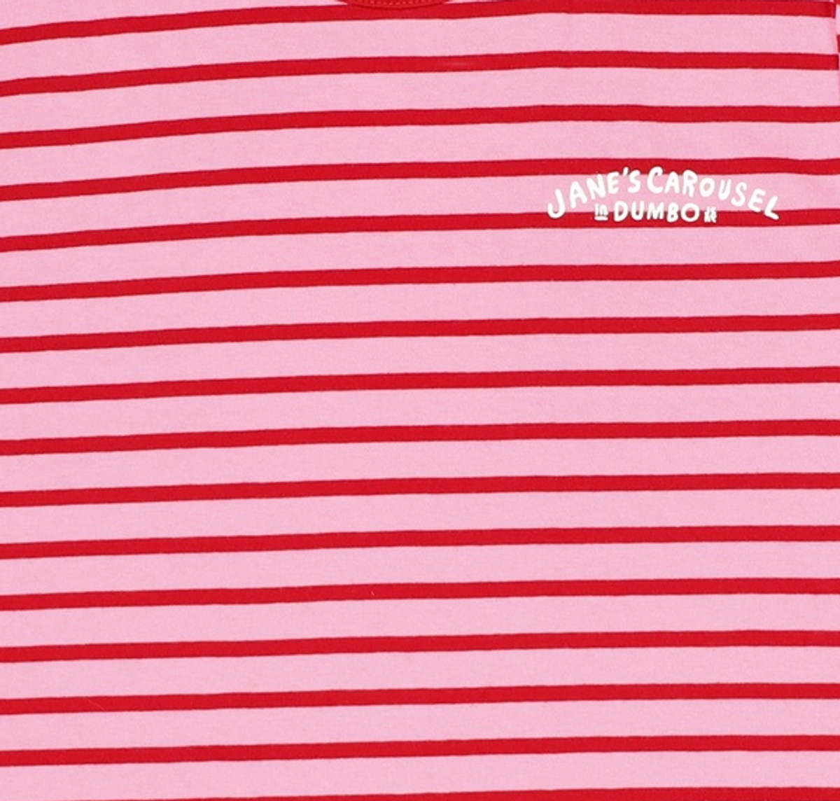 제이에스엔와이(JSNY) In Dumbo Stripe Short Sleeve T-shirt Pink (JWTS2E905P2) 85-91-160