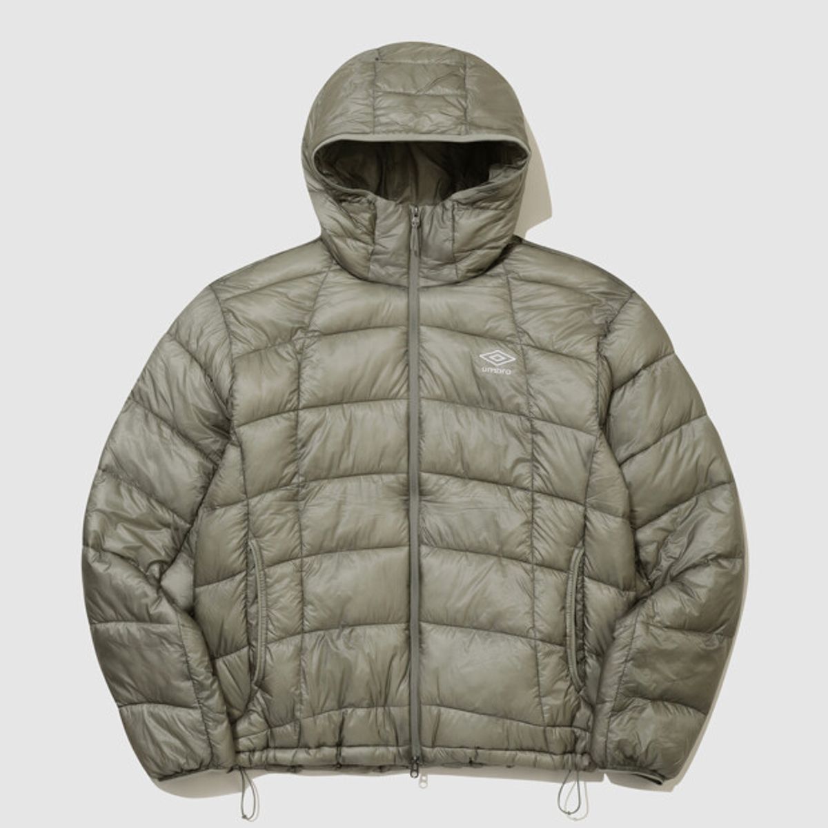 엄브로(UMBRO) 엑스레이 후드 경량 패딩 자켓 카키 UR421CPJO1