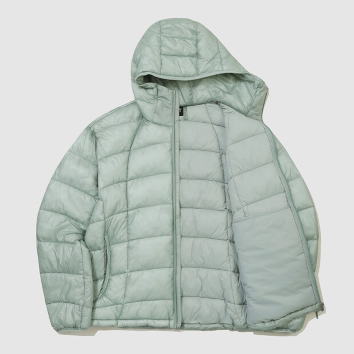 엄브로(UMBRO) 엑스레이 후드 경량 패딩 자켓 민트 UR421CPJO1