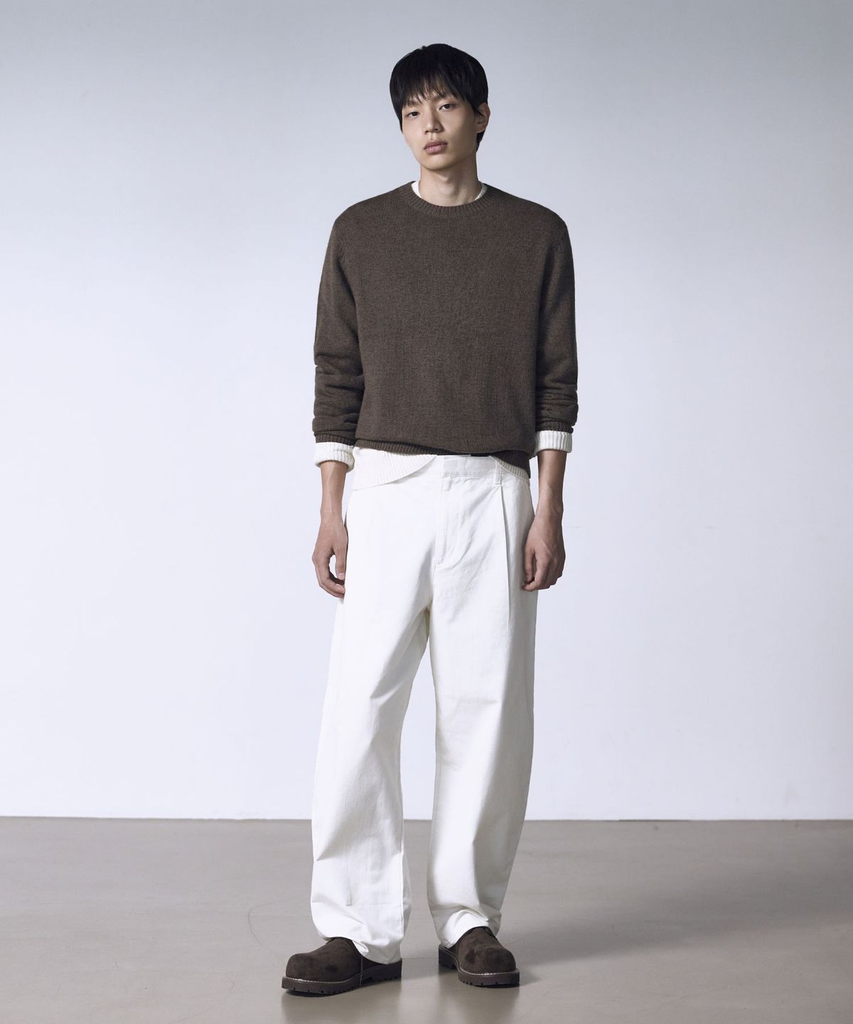 더니트컴퍼니(THEKNITCOMPANY) 폭스 블렌디드 크루넥 스웨터 6color