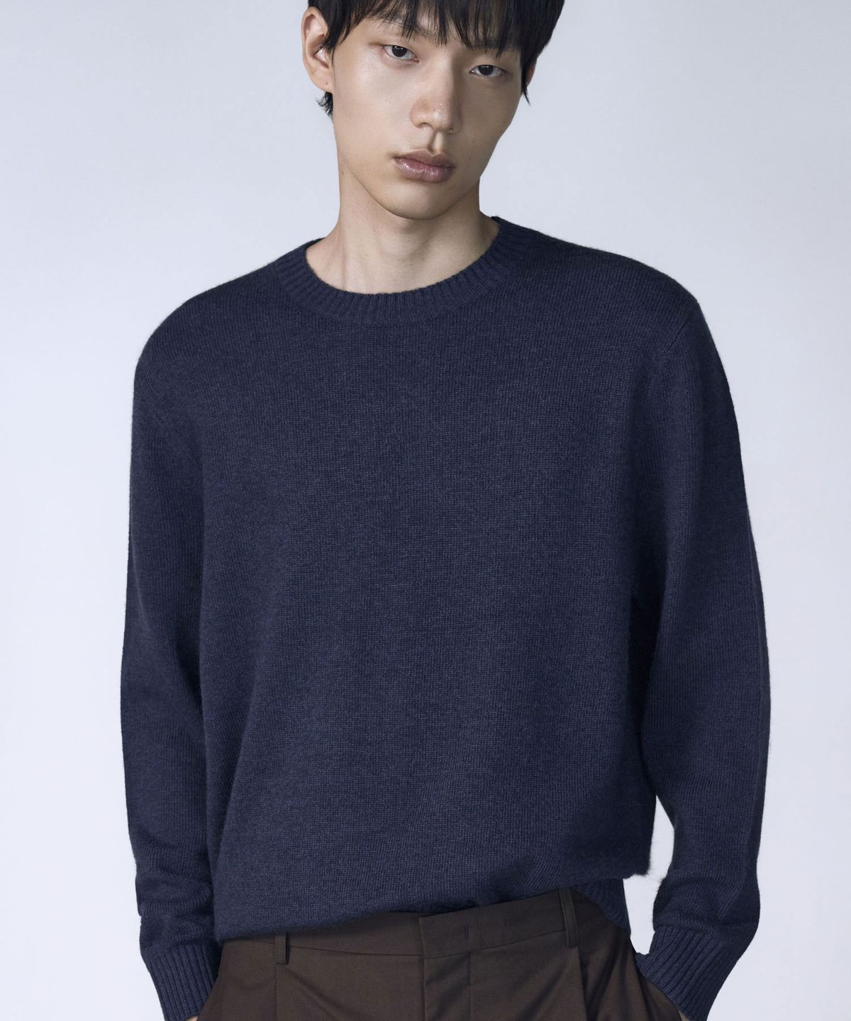 더니트컴퍼니(THEKNITCOMPANY) 폭스 블렌디드 크루넥 스웨터 6color